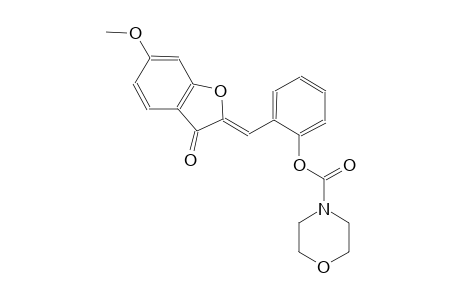 4-morpholinecarboxylic acid, 2-[(Z)-(6-methoxy-3-oxo-2(3H)-benzofuranylidene)methyl]phenyl ester