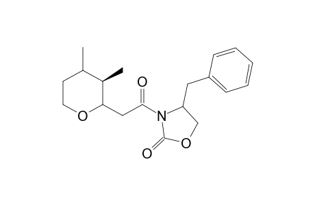 (3' R)-4-Benzyl-3-[(3',4'-dimethyltetrahydropyran-2'-yl)acetyl]-1,3-oxazolidin-2-one