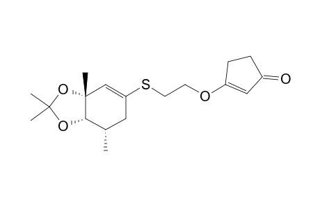 3-[2-[[(3aR,7S,7aS)-2,2,3a,7-tetramethyl-7,7a-dihydro-6H-1,3-benzodioxol-5-yl]thio]ethoxy]cyclopent-2-en-1-one