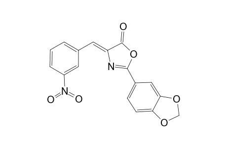 (4Z)-2-(1,3-Benzodioxol-5-yl)-4-(3-nitrobenzylidene)-1,3-oxazol-5(4H)-one