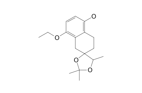 (+/-)-8'-ETHOXY-2,2,5-TRIMETHYL-3',4'-DIHYDROSPIRO-[1,3-DIOXOLAN-4,2'(1'H)-NAPHTHALEN]-5'-OL