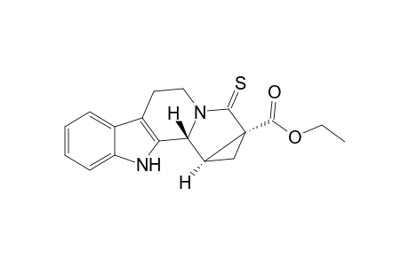 Ethyl 1,1,a,2,4,5,10,10b.beta.,10c.alpha.-octahydro-2-thioxocyclopropa[1,2]indolizino[8,7-b]indole-1a.beta.-carboxylate