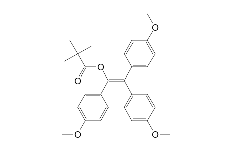 Propanoic acid, 2,2-dimethyl-, tris(4-methoxyphenyl)ethenyl ester