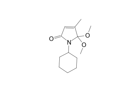 N-c-Hexyl-4-methyl-5,5-dimethoxy-3-pyrrolin-2-one