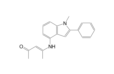 3-penten-2-one, 4-[(1-methyl-2-phenyl-1H-indol-4-yl)amino]-, (3E)-