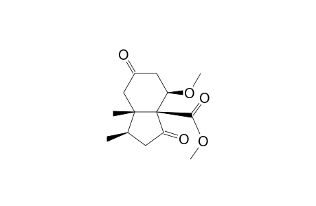 (3R*,3aS*,7R*,7aS*)-methyl-2,3,3a,6,7,7a-hexahydro-7-methoxy-3,3a-dimethyl-1,5(4H)-dioxoindene-7a-carboxylate
