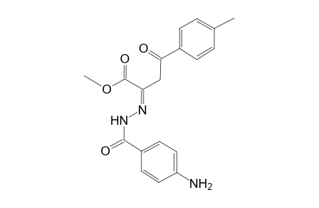 Butanoic acid, 2-(4-aminobenzoylhydrazono)-4-(4-methylphenyl)-4-oxo-, methyl ester