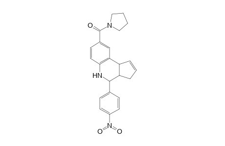 [4-(4-nitrophenyl)-3a,4,5,9b-tetrahydro-3H-cyclopenta[c]quinolin-8-yl]-(1-pyrrolidinyl)methanone