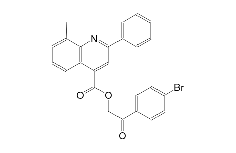 4-quinolinecarboxylic acid, 8-methyl-2-phenyl-, 2-(4-bromophenyl)-2-oxoethyl ester
