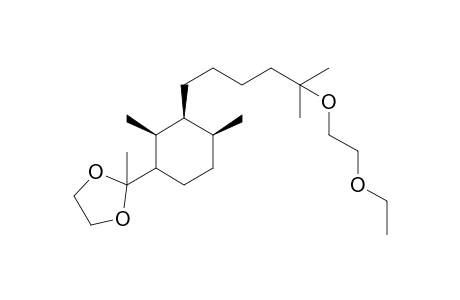 2-[(1S,2R,3S,4R)-3-[5-(1-Ethoxyethoxy)-5-methylhexyl]-2,4-dimethylcyclohexyl-2-methyl-[1,3]dioxolane