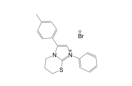 3-(4-methylphenyl)-1-phenyl-6,7-dihydro-5H-imidazo[2,1-b][1,3]thiazin-1-ium bromide