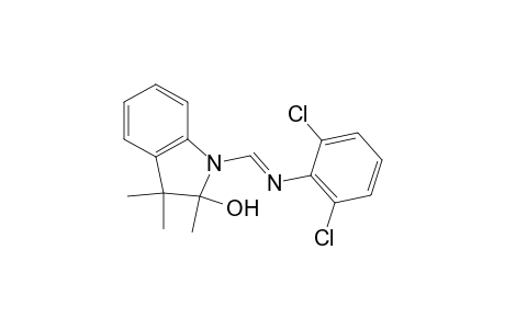 1H-Indol-2-ol, 1-[(2,6-dichlorophenyl)iminomethyl]-2,3-dihydro-2,3,3-trimethyl-