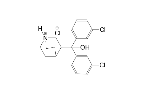 3-[bis(3-chlorophenyl)(hydroxy)methyl]-1-azoniabicyclo[2.2.2]octane chloride