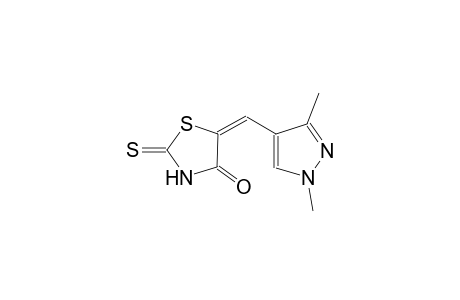 (5E)-5-[(1,3-dimethyl-1H-pyrazol-4-yl)methylene]-2-thioxo-1,3-thiazolidin-4-one