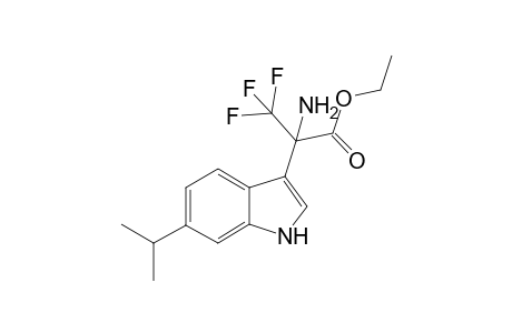 Ethyl 2-amino-3,3,3-trifluoro-2-(6-isopropyl-1H-indol-3-yl)propanoate