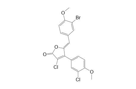 (5Z)-5-(3-bromo-4-methoxy-benzylidene)-3-chloro-4-(3-chloro-4-methoxy-phenyl)furan-2-one