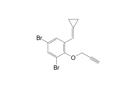 1,5-dibromo-3-(cyclopropylidenemethyl)-2-prop-2-ynoxy-benzene