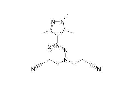 N(1)-(2",3",5"-Trimethylpyrazol-4"-yl)-3,3-bis(2'-cyanoethyl)triazene-1-oxide