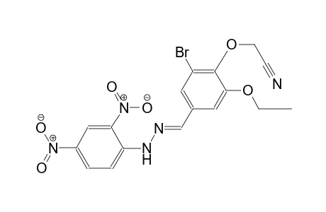 (2-bromo-4-{(E)-[(2,4-dinitrophenyl)hydrazono]methyl}-6-ethoxyphenoxy)acetonitrile