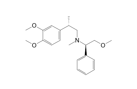 (1R,2'S)-(-)-N-[2'-(3,4-Dimethoxyphenyl)propyl]-2-methoxy-N-methyl-1-phenylethylamine