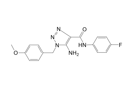 1H-[1,2,3]Triazole-4-carboxamide, 5-amino-N-(4-fluorophenyl)-1-(4-methoxybenzyl)-