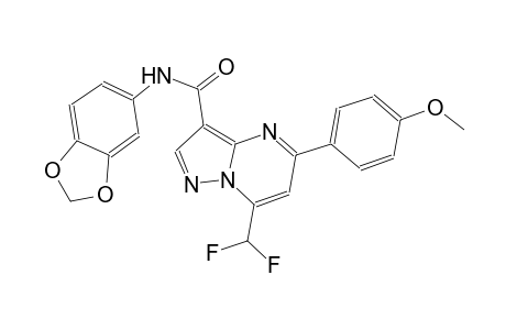 N-(1,3-benzodioxol-5-yl)-7-(difluoromethyl)-5-(4-methoxyphenyl)pyrazolo[1,5-a]pyrimidine-3-carboxamide