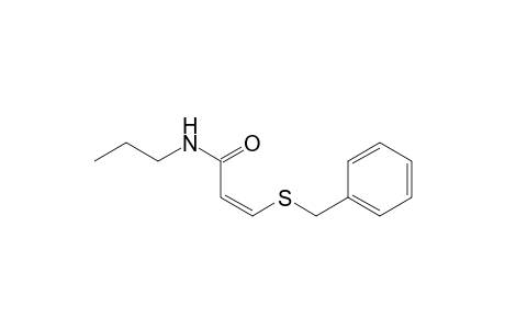 (Z)-3-(Benzylsulfanyl)-N-propylpropenamide