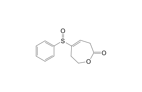 4-(benzenesulfinyl)-3,6-dihydro-2H-oxepin-7-one