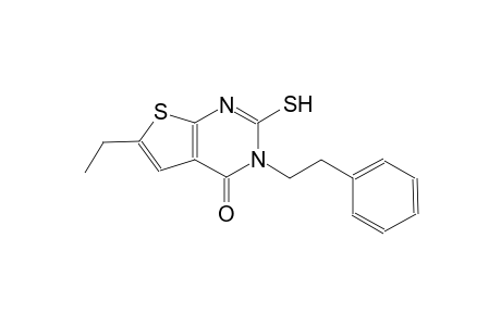 6-ethyl-3-(2-phenylethyl)-2-sulfanylthieno[2,3-d]pyrimidin-4(3H)-one