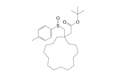 tert-Butyl {1-[(p-tolylsulfinyl)methyl]cyclopentadecyl}acetate