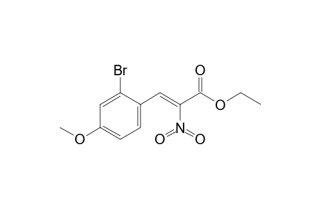 (Z)-3-(2-bromo-4-methoxy-phenyl)-2-nitro-acrylic acid ethyl ester