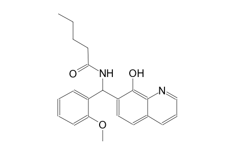 pentanamide, N-[(8-hydroxy-7-quinolinyl)(2-methoxyphenyl)methyl]-