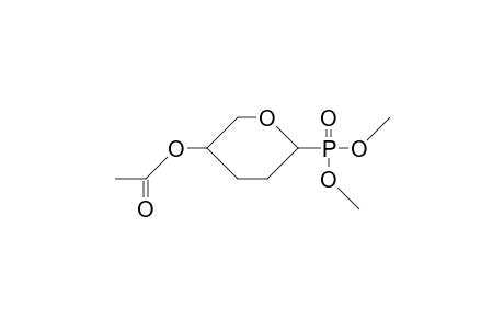 Dimethyl-(4-O-acetyl-2,3-dideoxy.beta.-D-glycero-pentopyranosyl)-phosphonate