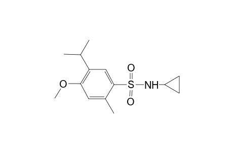 Benzenesulfonamide, N-cyclopropyl-4-methoxy-2-methyl-5-(1-methylethyl)-