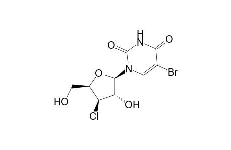 2,4(1H,3H)-Pyrimidinedione, 5-bromo-1-(3-chloro-3-deoxy-.beta.-D-xylofuranosyl)-