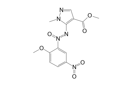 METHYL-5-(3-NITRO-6-METHOXYPHENYL-ONN-AZOXY)-1-METHYLPYRAZOLE-4-CARBOXYLATE