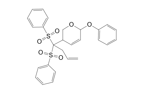 Phenyl 4-[bis(phenylsulfonyl)but-3-enyl]-2,3,4-trideoxy-.alpha.,L-erythro-hex-2-enopyranoside