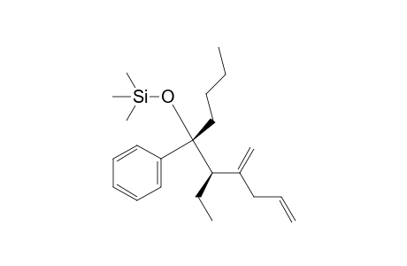 (5R,6R)-((6-Ethyl-7-methylene-5-phenyldec-9-en-5-yl)oxy)trimethylsilane