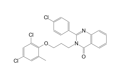 2-(4-chlorophenyl)-3-[3-(2,4-dichloro-6-methylphenoxy)propyl]-4(3H)-quinazolinone