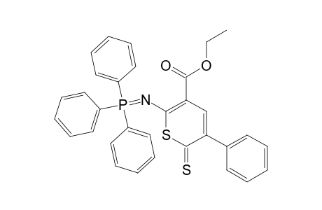 5-Ethoxycarbonyl-3-phenyl-6-(triphenylphosphoranylideneamino)-thiin-2-thione