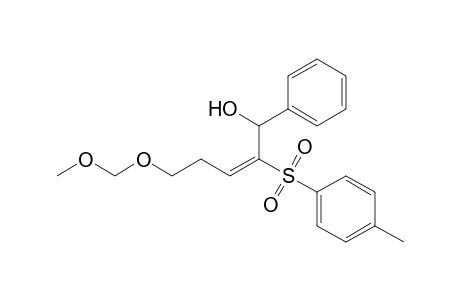 (E)-1-Phenyl-5-(methoxymethoxy)-2-tosyl-2-penten-1-ol