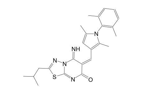 (6E)-6-{[1-(2,6-dimethylphenyl)-2,5-dimethyl-1H-pyrrol-3-yl]methylene}-5-imino-2-isobutyl-5,6-dihydro-7H-[1,3,4]thiadiazolo[3,2-a]pyrimidin-7-one