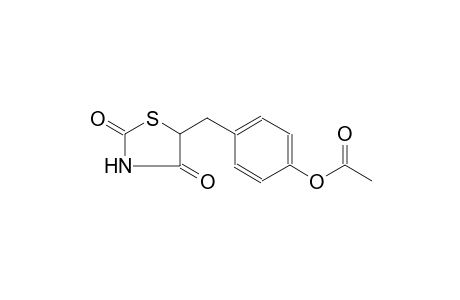 4-[(2,4-dioxo-1,3-thiazolidin-5-yl)methyl]phenyl acetate