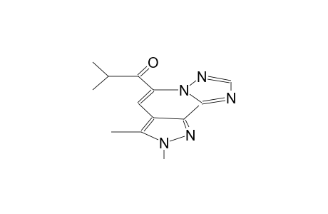 (1Z)-4-methyl-2-(1H-1,2,4-triazol-1-yl)-1-(1,3,5-trimethyl-1H-pyrazol-4-yl)-1-penten-3-one