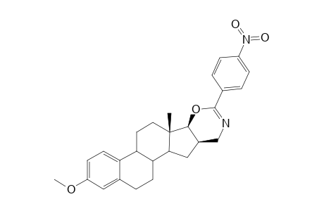 3-Methoxy-2'-(4"-nitrrophenyl)-16.beta.,17.beta.-dihydro-4'H-[1,3]oxazino[5',6' : 16,17]estra-1,3,5(10)triene