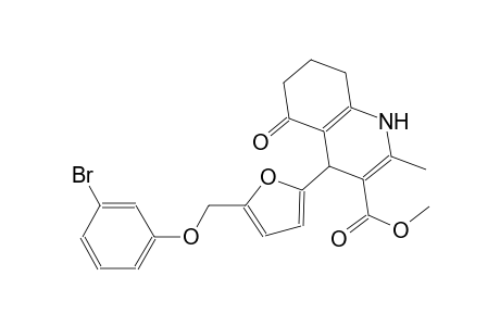 methyl 4-{5-[(3-bromophenoxy)methyl]-2-furyl}-2-methyl-5-oxo-1,4,5,6,7,8-hexahydro-3-quinolinecarboxylate