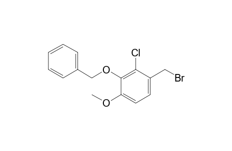1-(bromomethyl)-2-chloranyl-4-methoxy-3-phenylmethoxy-benzene