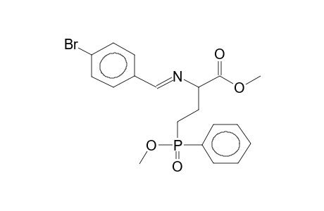 ERYTHRO-METHYL 4-(PHENYLMETHOXYPHOSPHORYL)-2-PARA-BROMOBENZYLIDENAMINOBUTANOATE (Z/E MIXTURE)