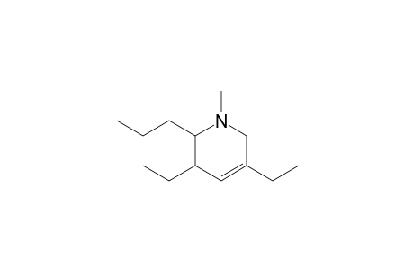 3,5-Diethyl-1,2,3,6-tetrahydro-N-methyl-2-propylpyridine