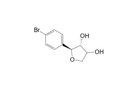 (2S,3R)-2-(4-Bromophenyl)tetrahydrofuran-3,4-diol